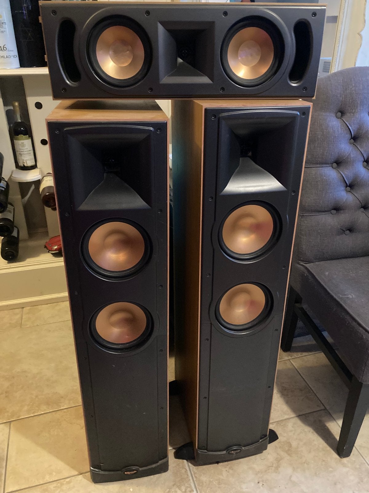Klipsch set RF25 en RC25, Enlèvement, Utilisé, Kit d'enceintes, Autres marques