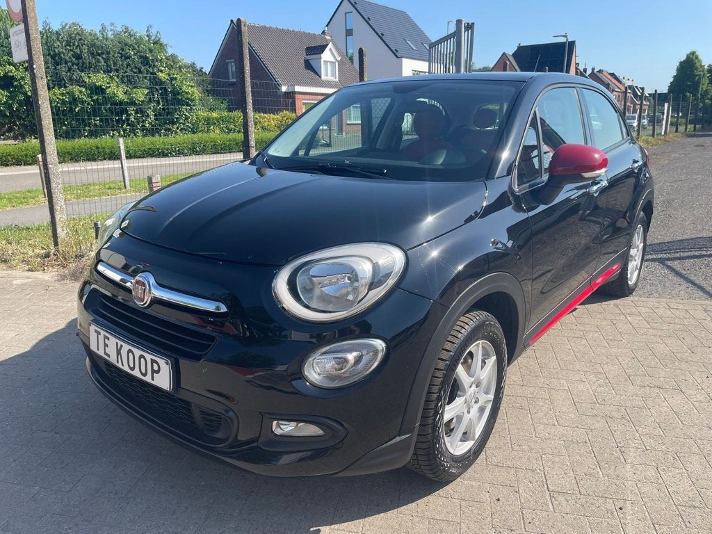 Fiat 500X 1.6 benzine van 09/2016 met 95000km!, Autos, Fiat, Essai à domicile, Euro 6, Entreprise, Noir