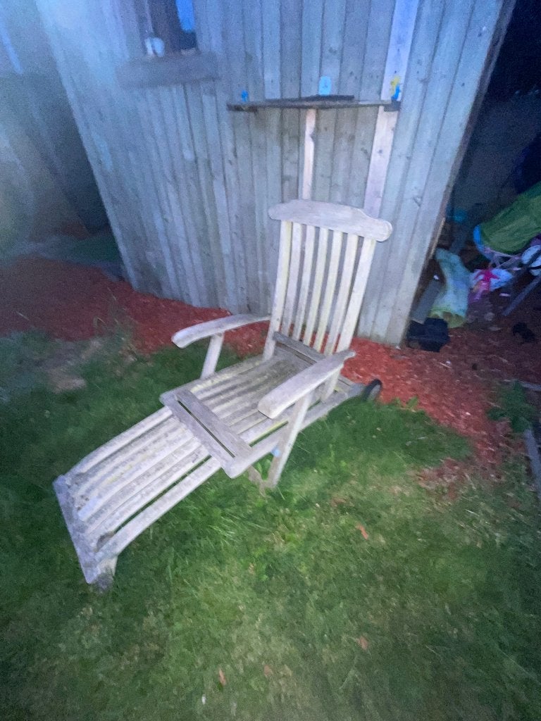 Lig Teck traditionnel, transat Victoria,vervaardigd teakhout, Chaise, Comme neuf, 2 places, Enlèvement