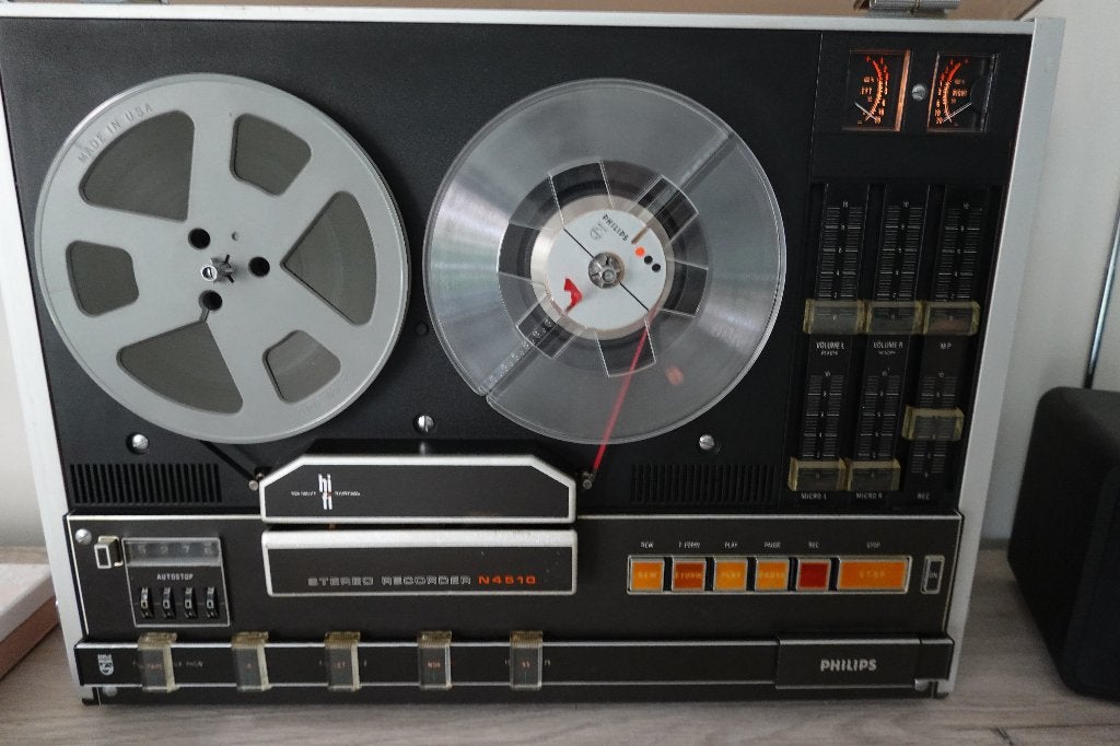 bandrecorder  Philips, TV, Hi-fi & Vidéo, Enlèvement, Magnétophone, Avec protection anti-poussière