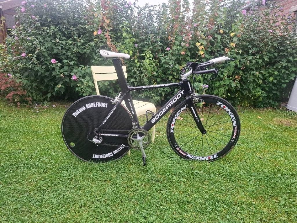 Tijdritfiets |  TT-fiets  |  Triatlonfiets  -- Godefroot, Autres marques, Frein sur jante, Comme neuf, Enlèvement