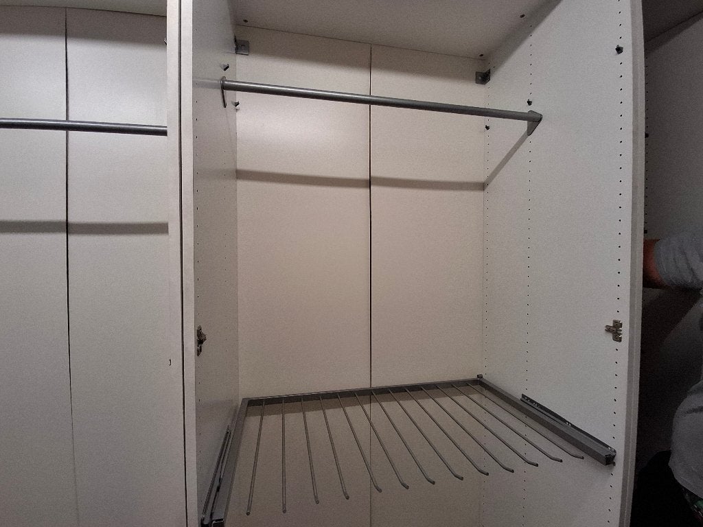 kleerkast Pax (Ikea) - wit - 8 deuren - 236 hoog, Huis en Inrichting, Kasten | Kleerkasten, Ophalen, Zo goed als nieuw, Met lade(s)