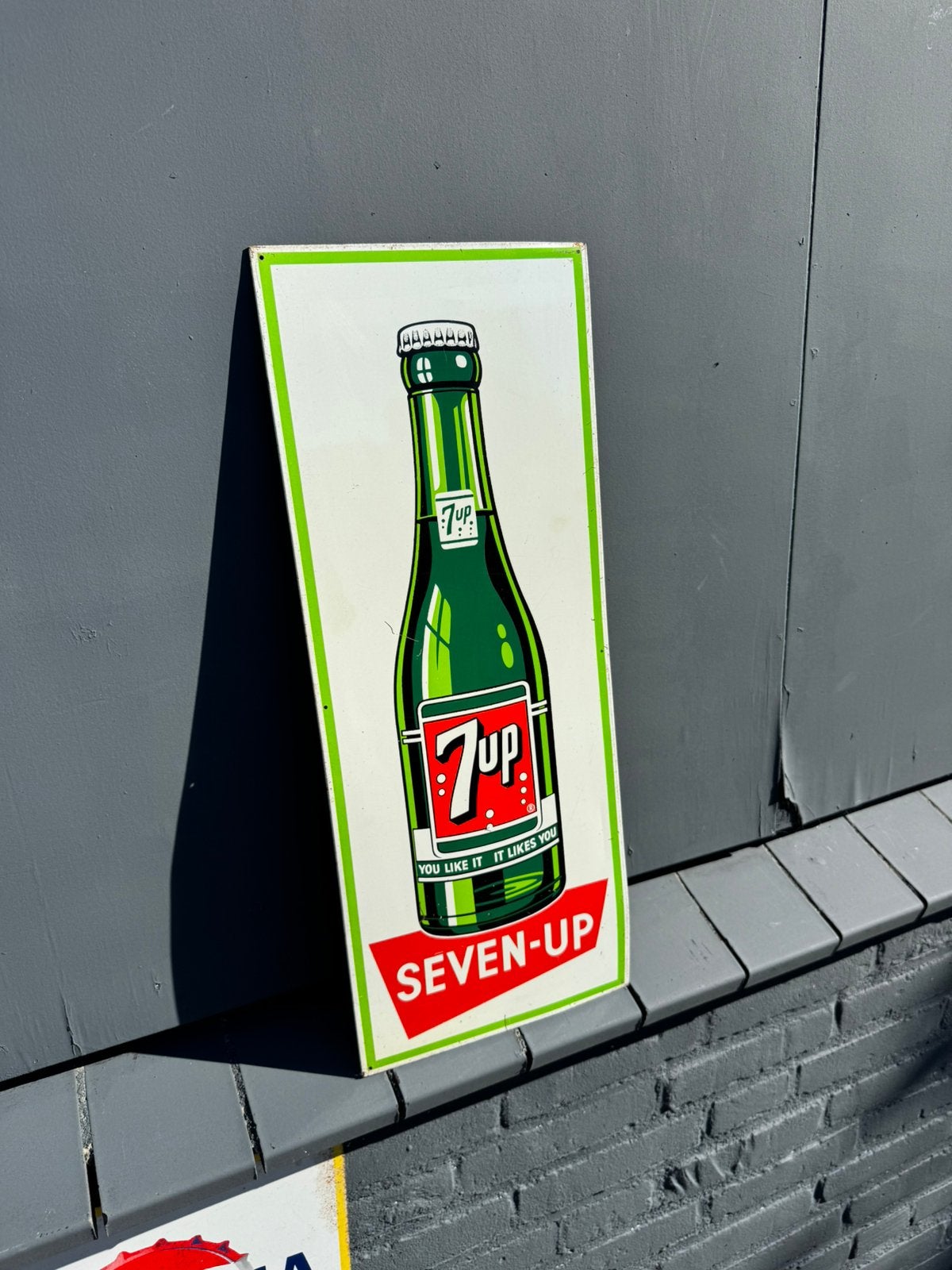7up Seven-Up oud reclamebord, Reclamebord, Gebruikt, ., Ophalen of Verzenden