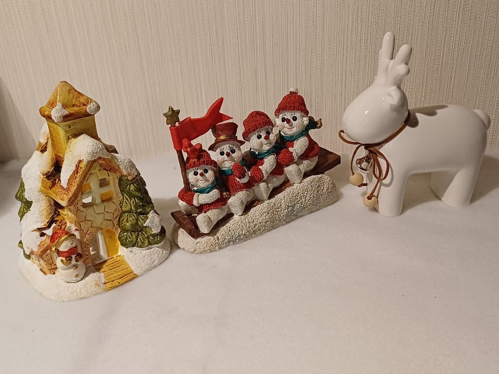 Kerst decoratie, 3 stuks voor 10 €, Diversen, Kerst, Ophalen of Verzenden