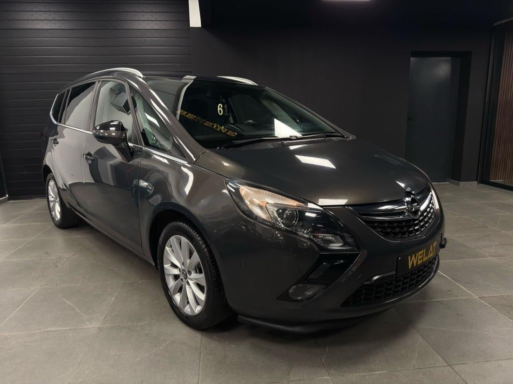 OPEL ZAFIRA TURBO 2015 BENZINE EURO 6 TOPSTAAT, Auto's, Bluetooth, 120 kW, Bedrijf, Zafira