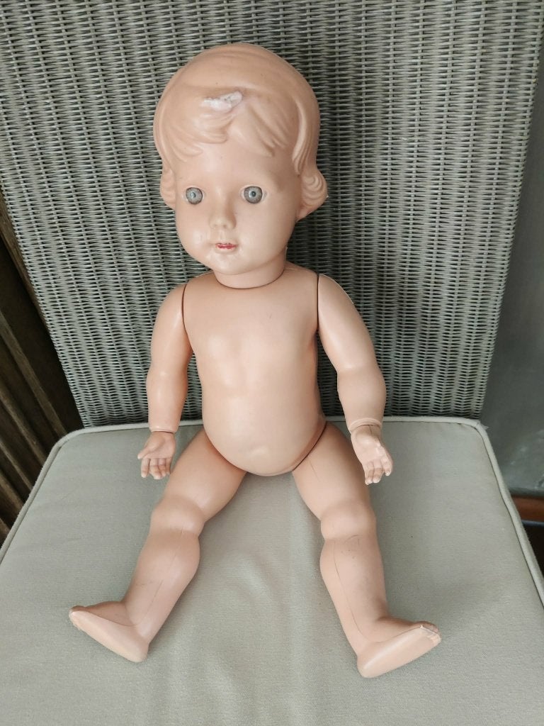Vintage wildebras pop beweegbare handen, Ophalen of Verzenden, Gebruikt, Pop