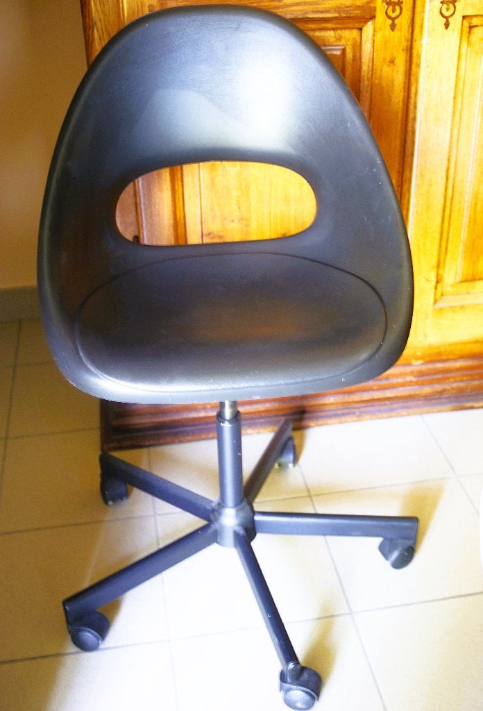 bureau stoel, Ophalen, Gebruikt, Zwart, Bureaustoel