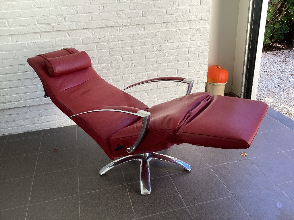 Prachtige Jori relax+kussen Brainbuilder Medi, Ophalen, Zo goed als nieuw, Leer, Drukte sede leolux benzine poltrona