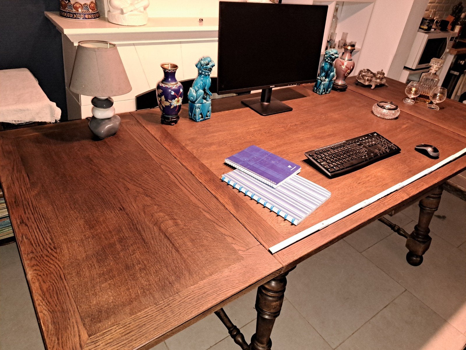 Jolie bureau chêne ancien, Enlèvement