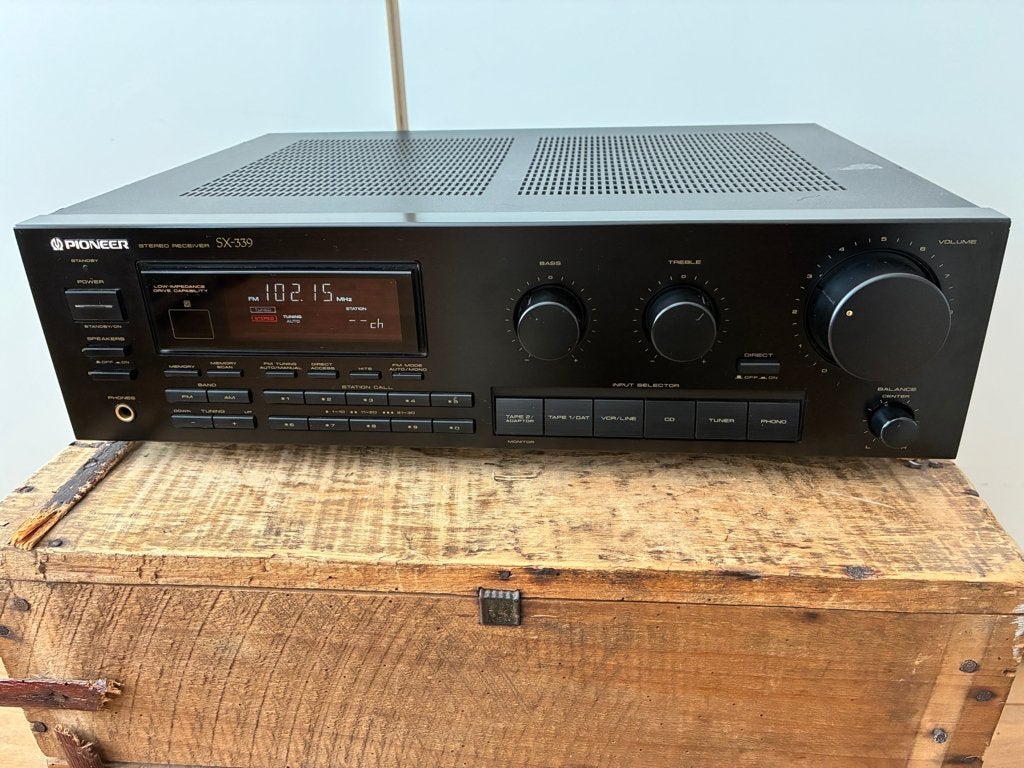 Pioneer SX-339 Stereo Receiver (1991-1992) Phono aansluiting, Ophalen, Gebruikt, 60 tot 120 watt, Pioneer