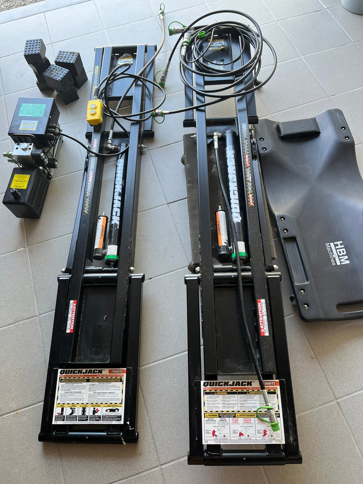 Hydraulische autobrug Quick jack, Auto diversen, Ophalen, Zo goed als nieuw