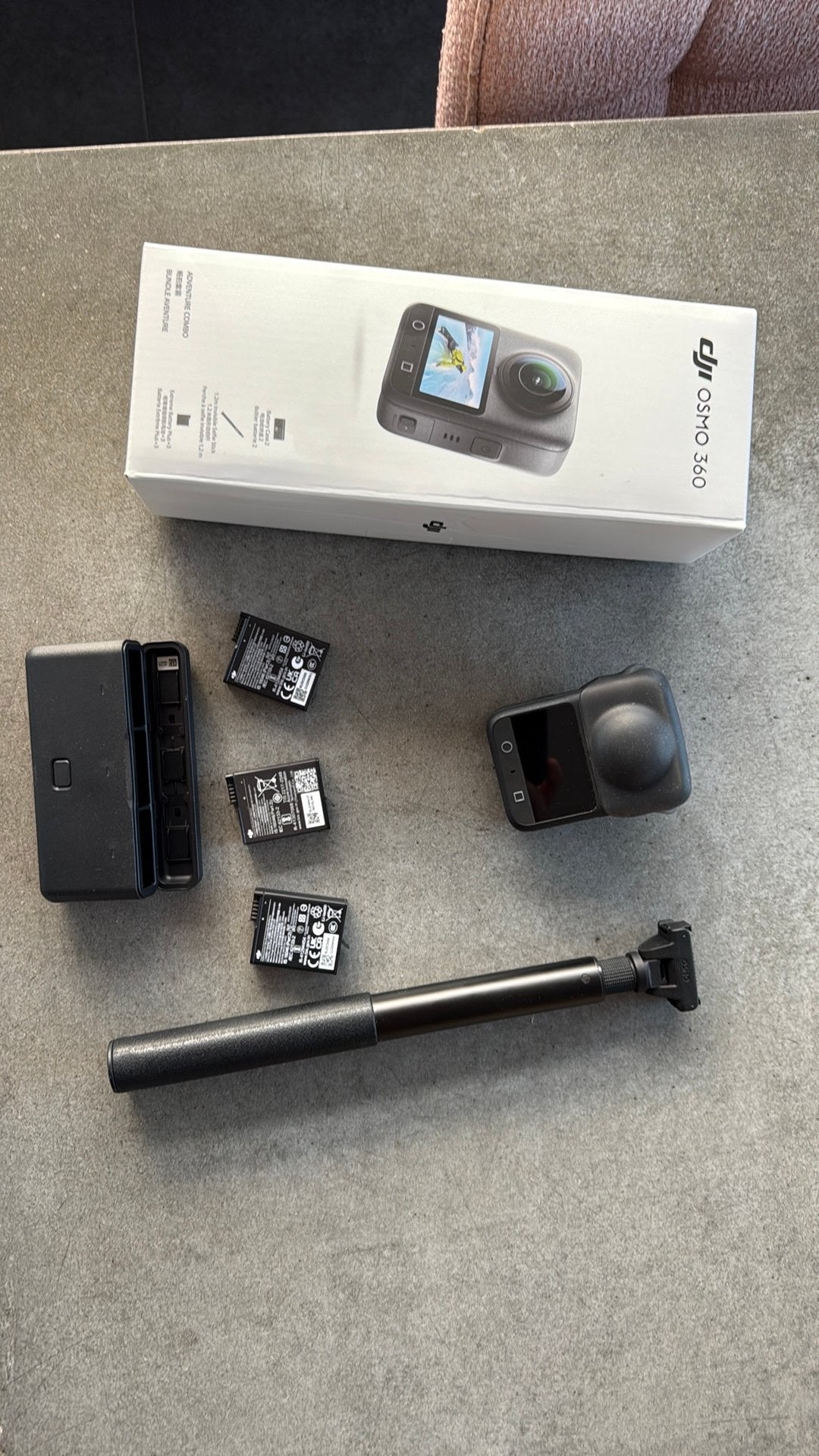 DJI Osmo 360’ camera, Audio, Tv en Foto, Ophalen, Zo goed als nieuw, Touchscreen, Overige Merken