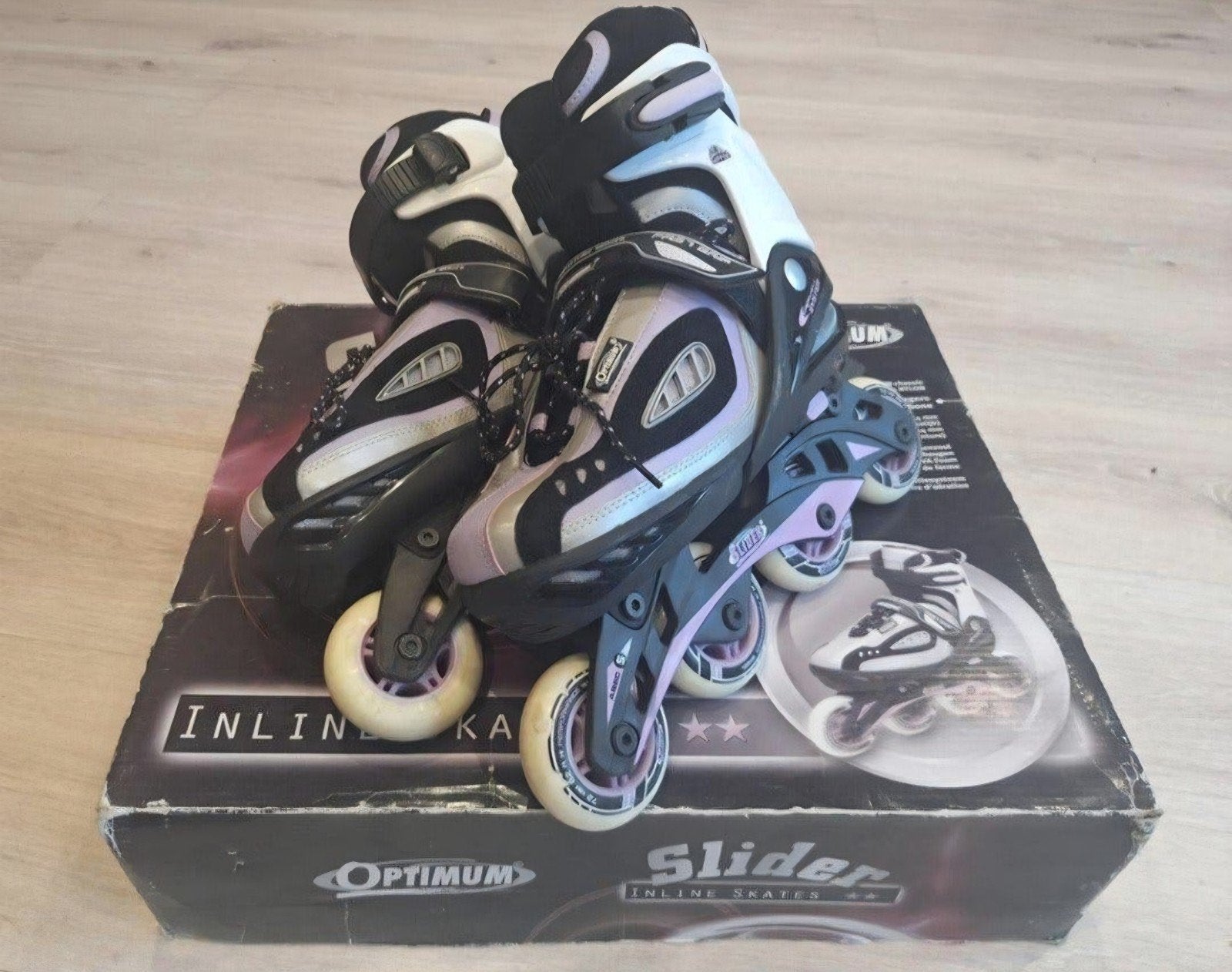 optimum sliders inline skates, Sport en Fitness, Overige merken, Ophalen of Verzenden, Zo goed als nieuw, Inline skates 4 wielen