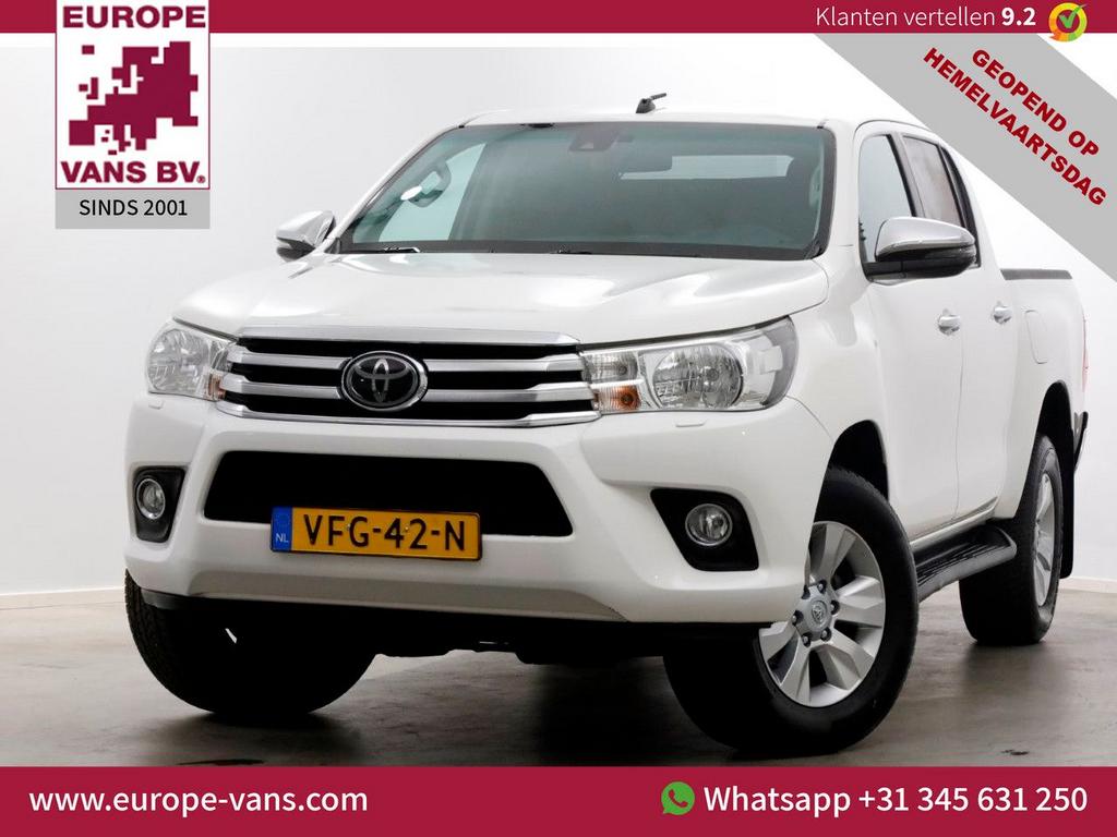 Toyota HiLux 2.4 D-4D-F 150pk E6 4WD 4x4 Double Cab Automaat, Auto's, Bestelwagens en Lichte vracht, Automaat, Wit, Bedrijf, Diesel