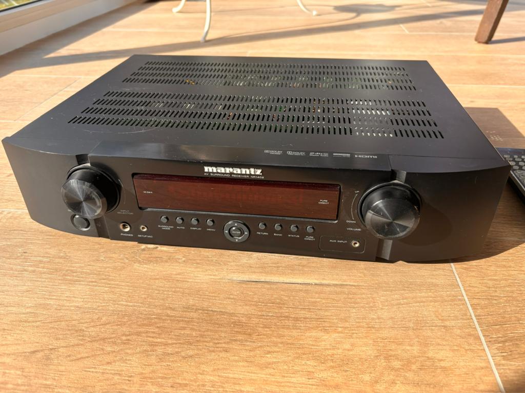 Marantz NR1403 Slimline AV Receiver – HDMI ARC – 5.1surround, Enlèvement ou Envoi, Comme neuf, Audio optique