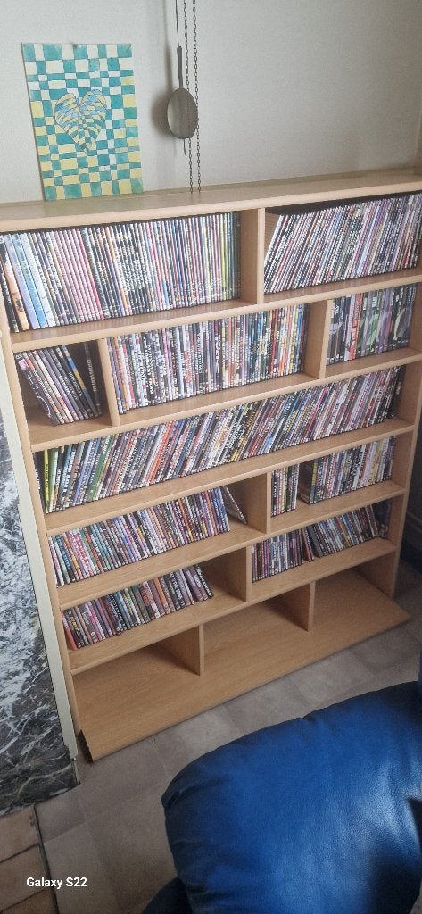 Dvd kast, Maison & Meubles, Accessoires pour la Maison | Étagères pour CD & DVD, Enlèvement, Utilisé, Bois, 150 disques ou plus