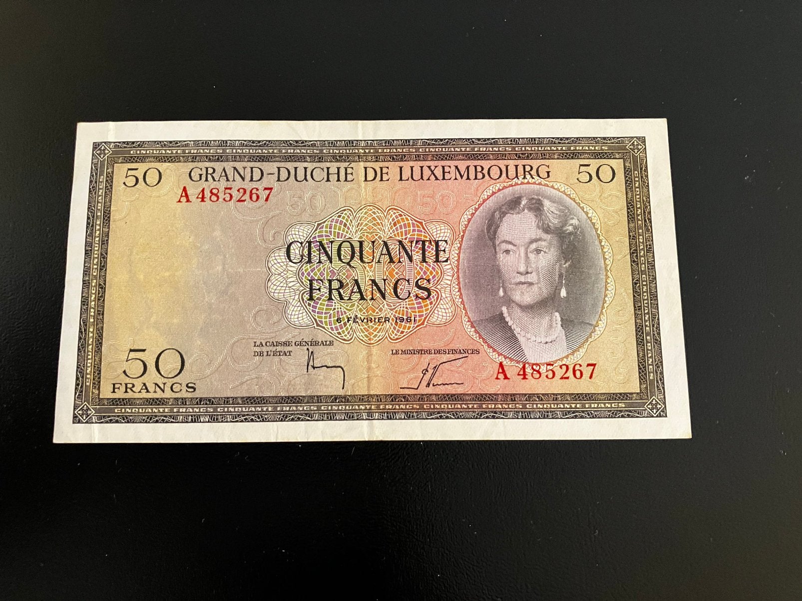 50 francs - Luxembourg / Luxemburg - A-serie, Ophalen of Verzenden