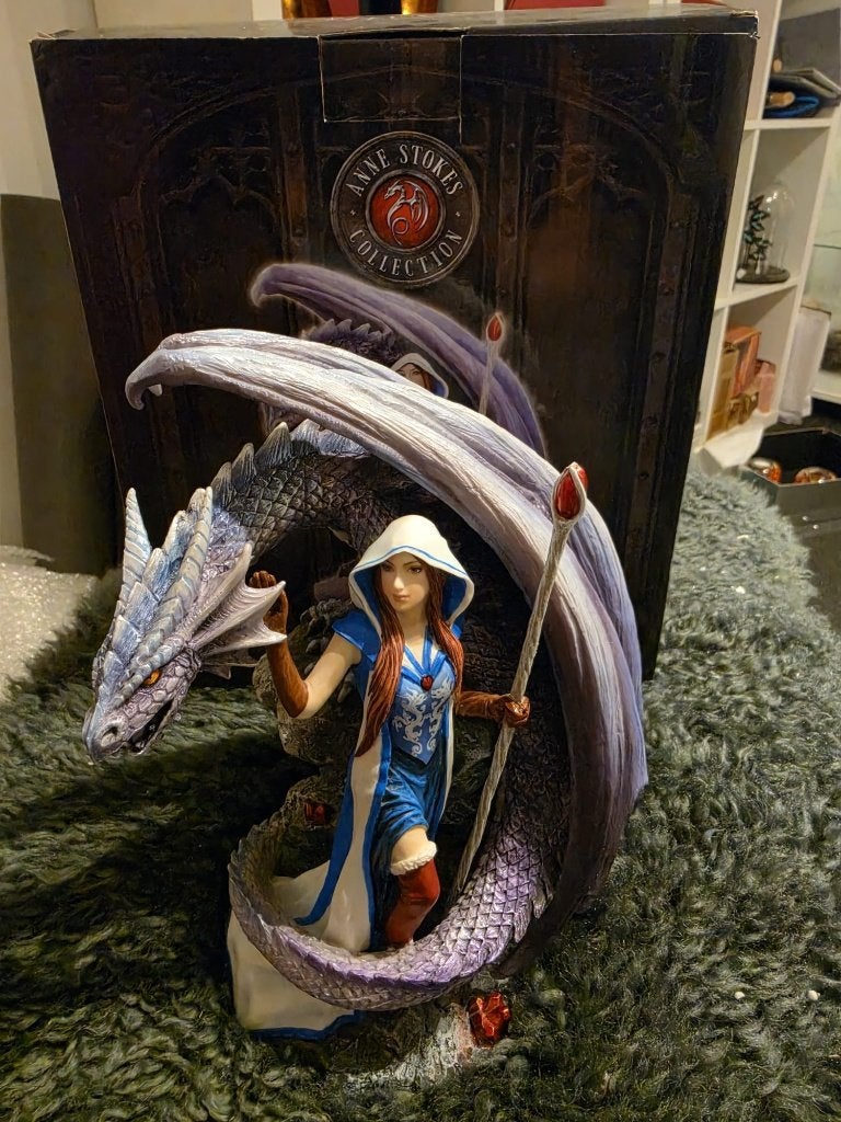 Anne Stokes "Dragon Mage"  24 cm, nieuwstaat, Ophalen of Verzenden, Zo goed als nieuw, Fantasy