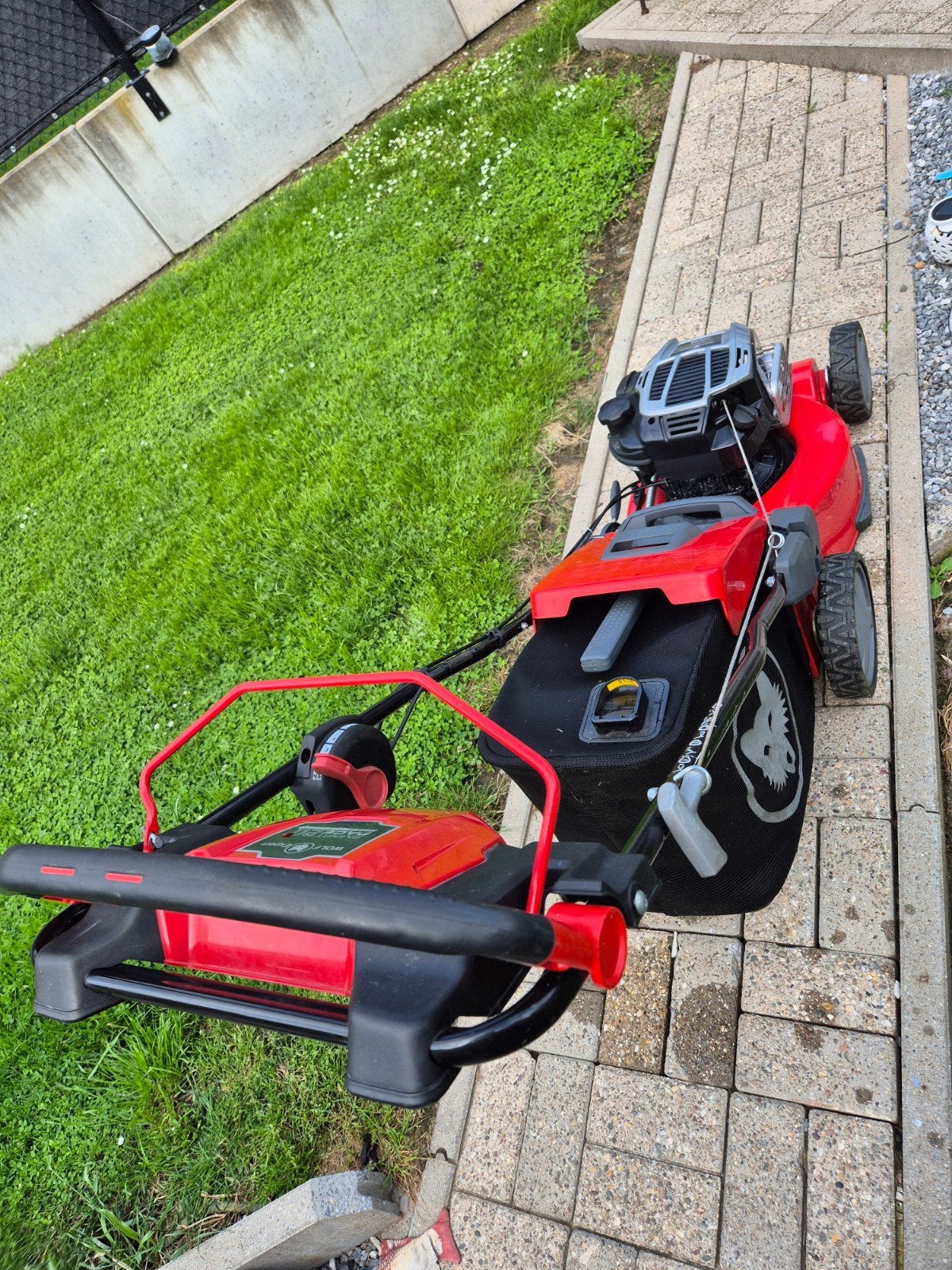 autoporteur Wolf, Jardin & Terrasse, Tondeuses à gazon, Wolf garten, 40 à 49 cm, Enlèvement, Sac de ramassage