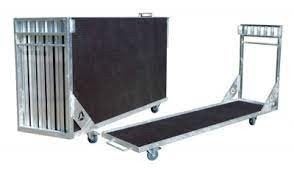6x podiumelement Prolyte stagedex op kar, Muziek en Instrumenten, Licht en Laser, Ophalen