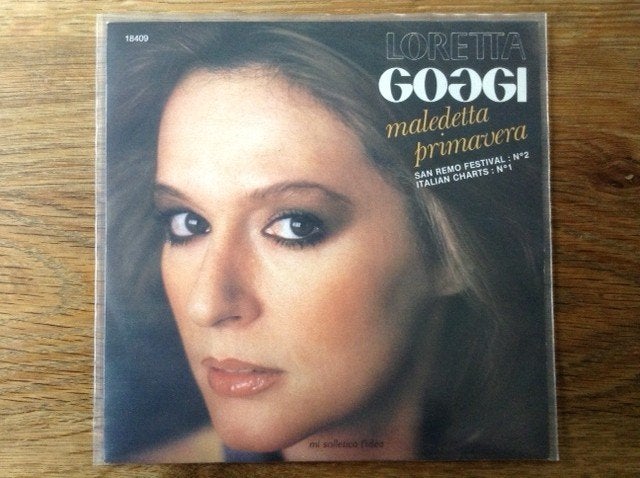 single loretta goggi, Cd's en Dvd's, 7 inch, Ophalen of Verzenden, Pop, Beschermende buitenhoes
