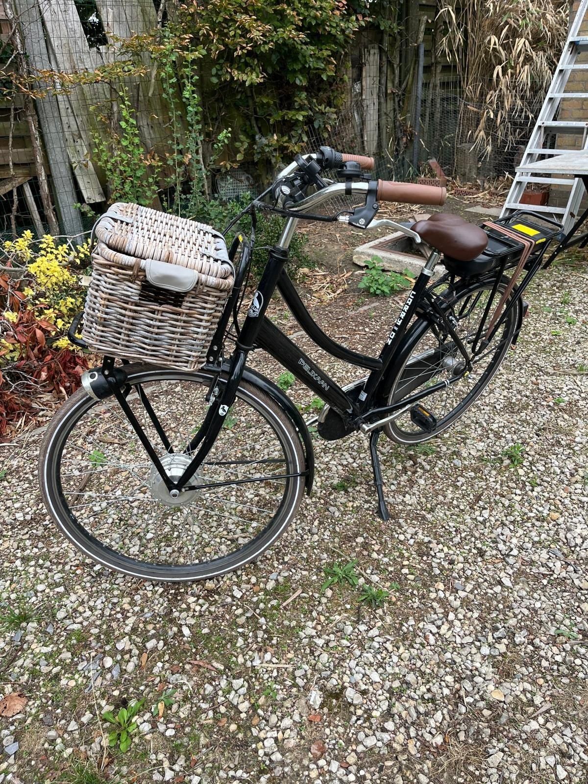 Electrische damesfiets met voorwielmotor, Vélos & Vélomoteurs, Vélos | Femmes | Vélos grand-mère, Enlèvement, Utilisé