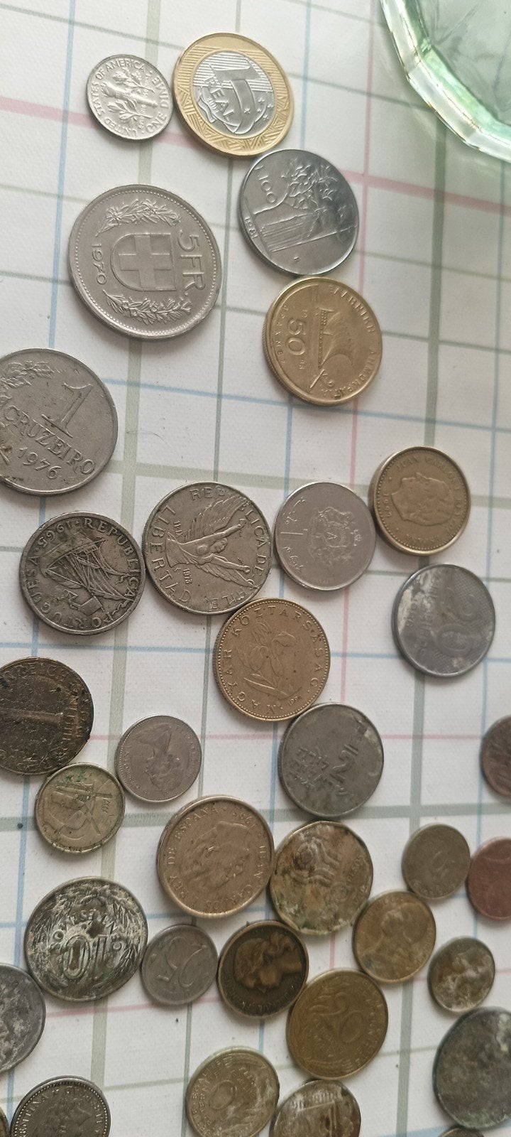 Oude munten en chinees biljet., Postzegels en Munten, Munten en Bankbiljetten | Verzamelingen, Ophalen, Munten