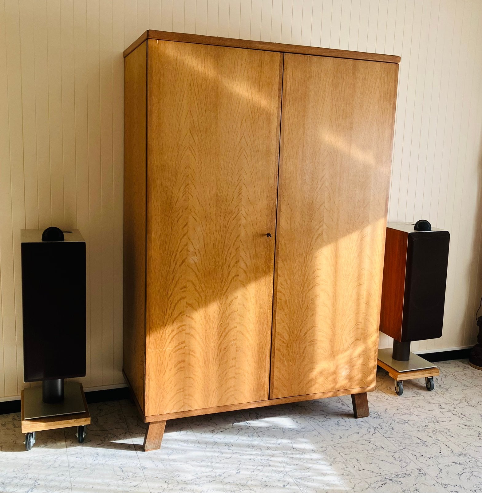 Vintage mid century kast teak, Ophalen