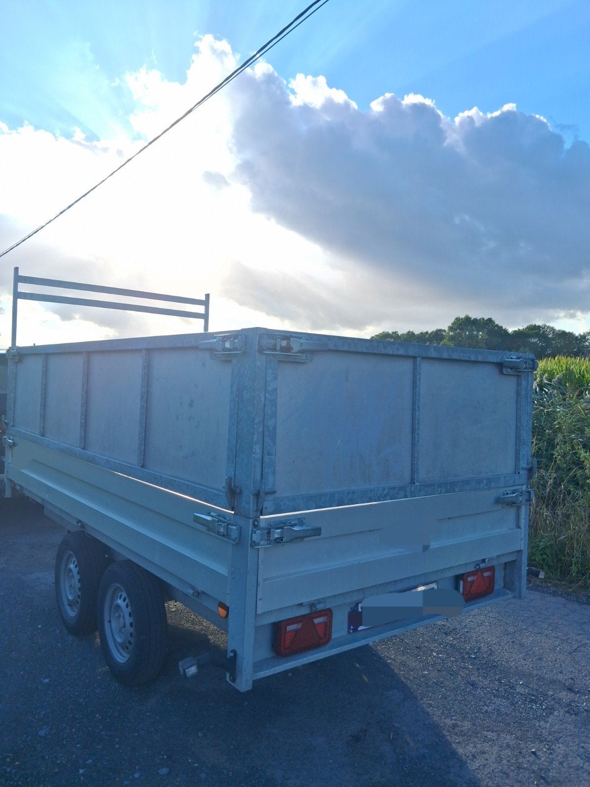 Aanhangwagen Kipper 750 kg 3m x 1m50 – tal van opties!, Auto diversen, Ophalen, Zo goed als nieuw