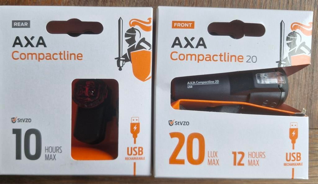 Lampes de vélo rechargeables par USB, Neuf, Enlèvement ou Envoi, Set d'éclairage, Batterie