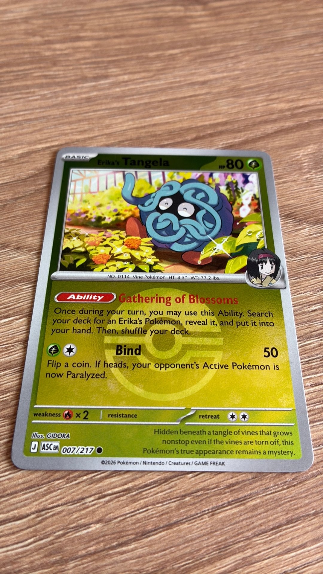 Tangela #007 Reverse Pokeball - Ascended Heroes - Pokemon, Enlèvement ou Envoi, Comme neuf, Plusieurs cartes