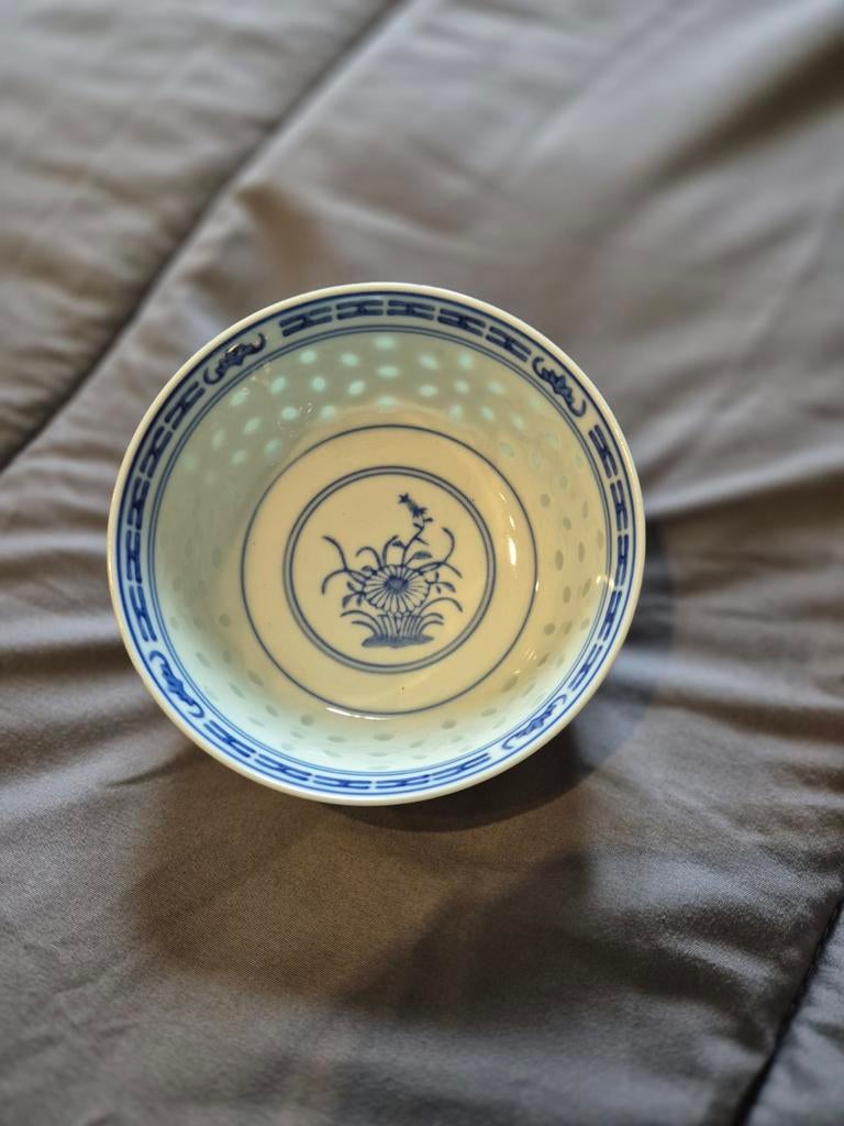 Vintage chinees porseleinen rijstkommetjes, Antiek en Kunst, Ophalen
