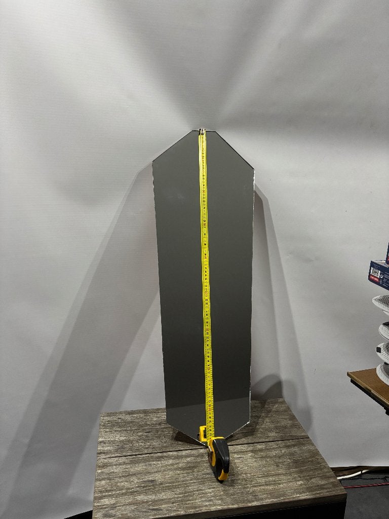 Antieke spiegel met bladgoud kader – Ter restauratie, Ophalen, Overige vormen, Minder dan 50 cm, Minder dan 100 cm