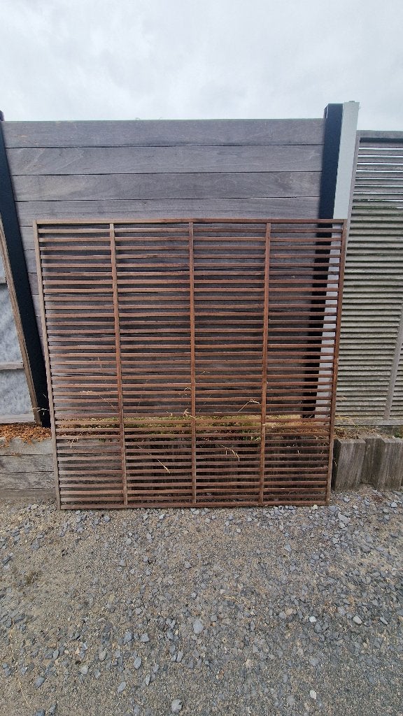 Hardhouten Lamellen Tuinscherm, Tuin en Terras, Tuinschermen, Zo goed als nieuw, Hout, 150 tot 200 cm, 150 tot 200 cm, Ophalen