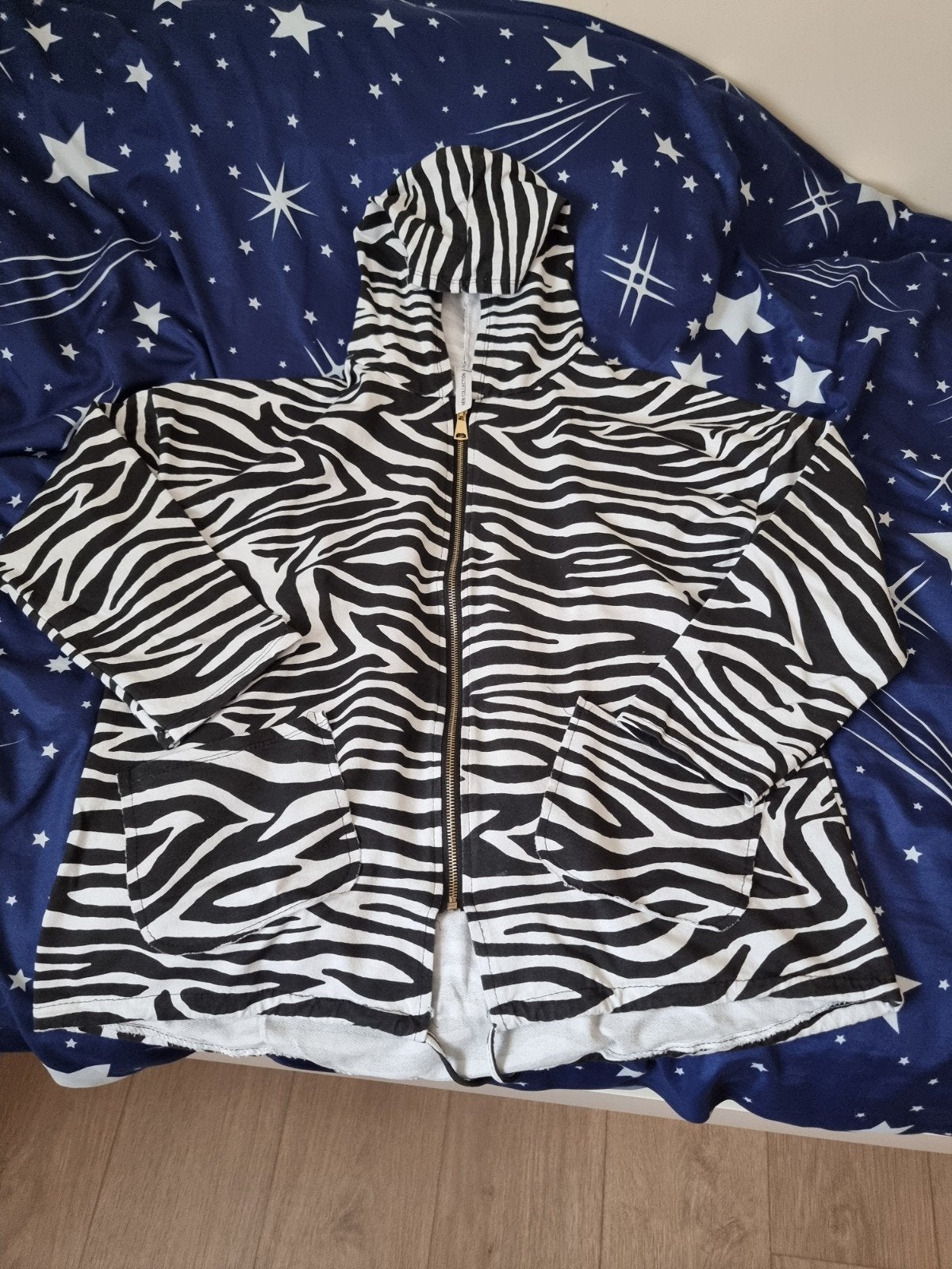 Zebra‑print hoodie/jasje – zwart/wit – maat 4 / XXL, Kleding | Dames, Grote Maten, Ophalen of Verzenden, Wit