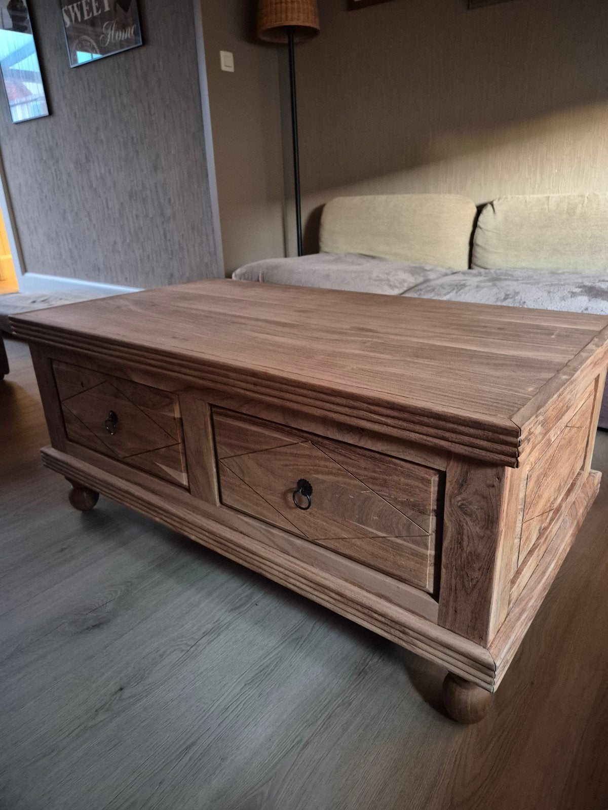 Salontafel met 2 schuiven., Huis en Inrichting, Tafels | Salontafels, Ophalen