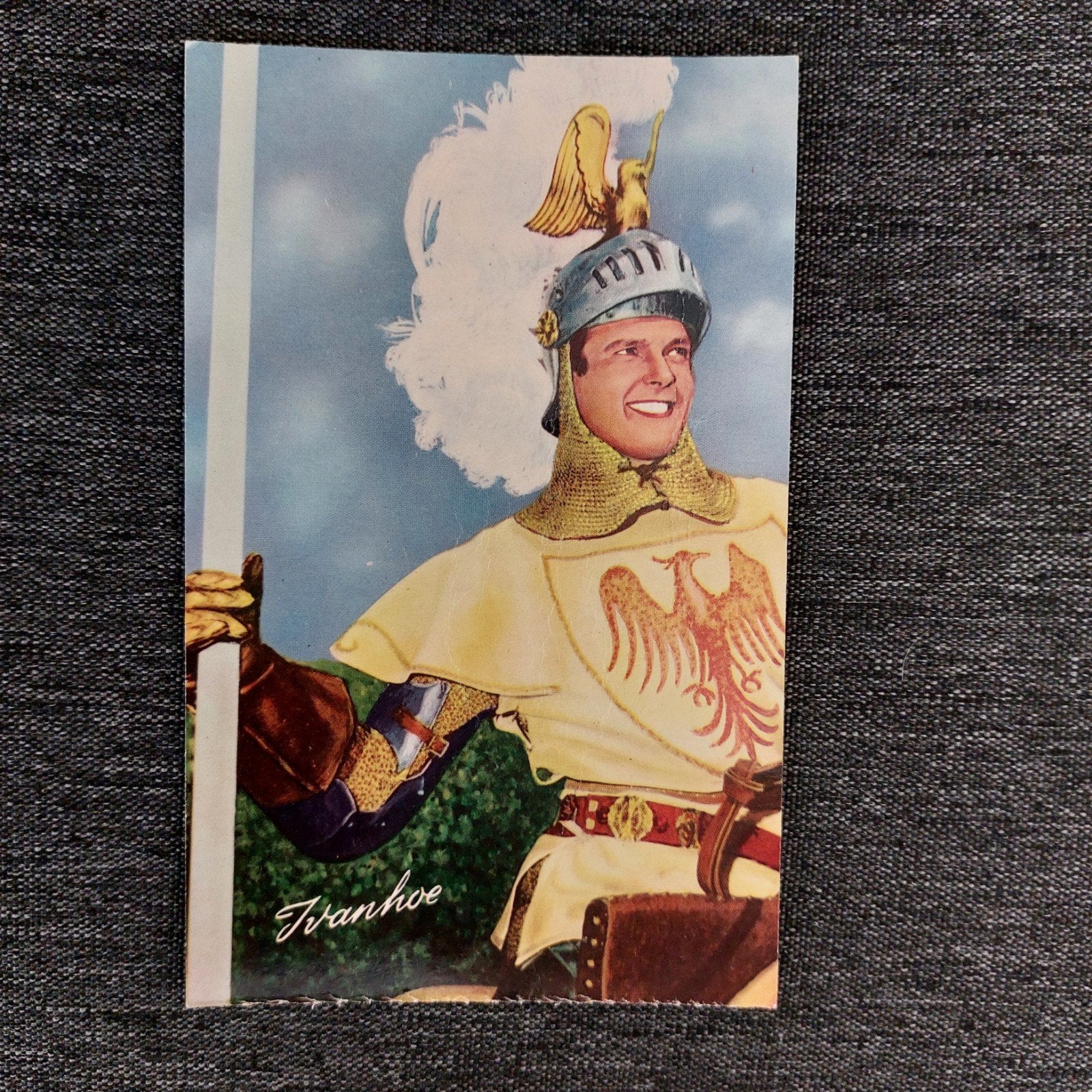 oude fotokaart Ivanhoe (Roger More), Verzamelen, Ophalen of Verzenden