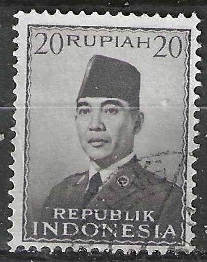 Indonésie 1953 - Yvert 69 - Président Sukarno (ST), Envoi, Affranchi