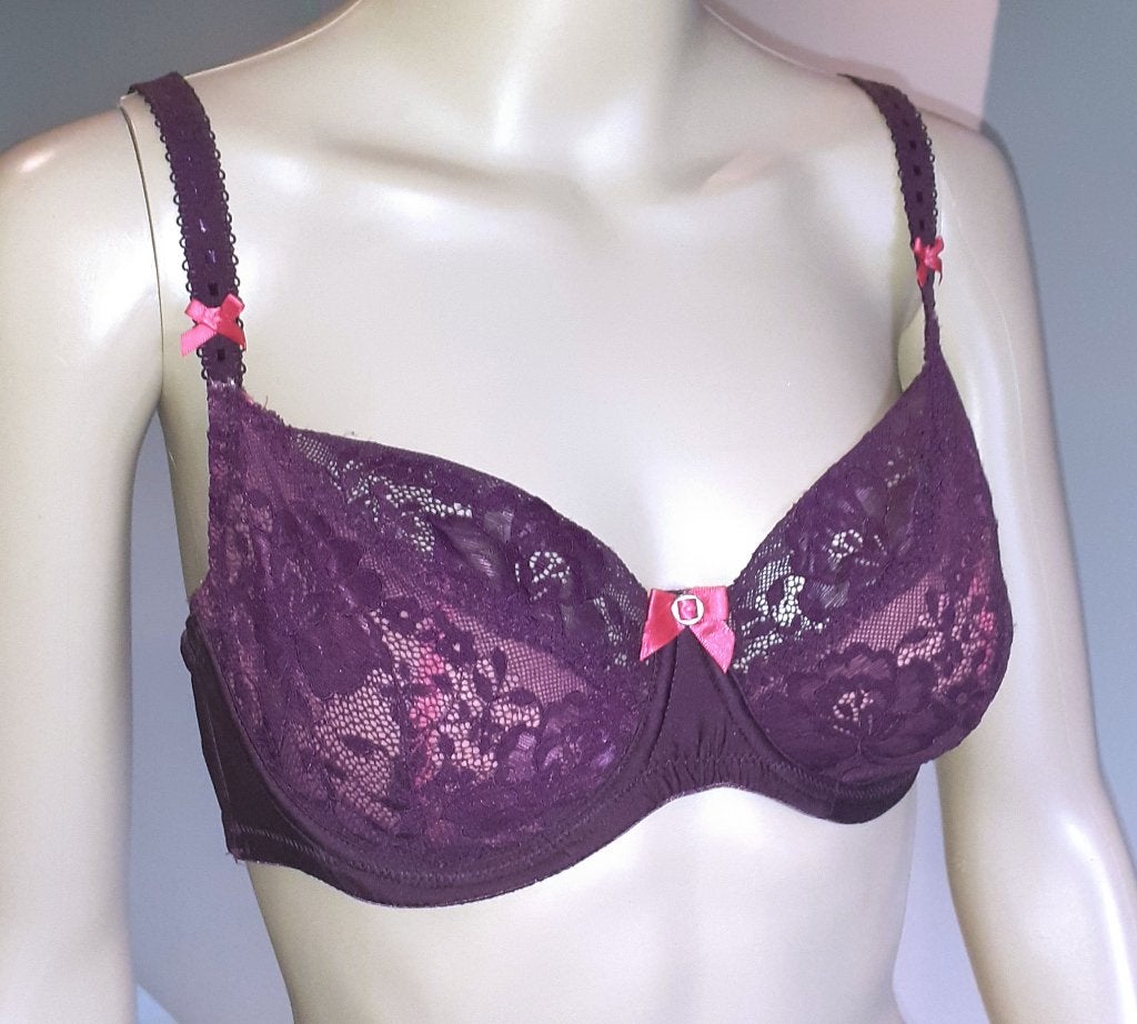 Niet voorgevormde paarse Bh Hunkemoller 75D, Ophalen of Verzenden, Paars, BH