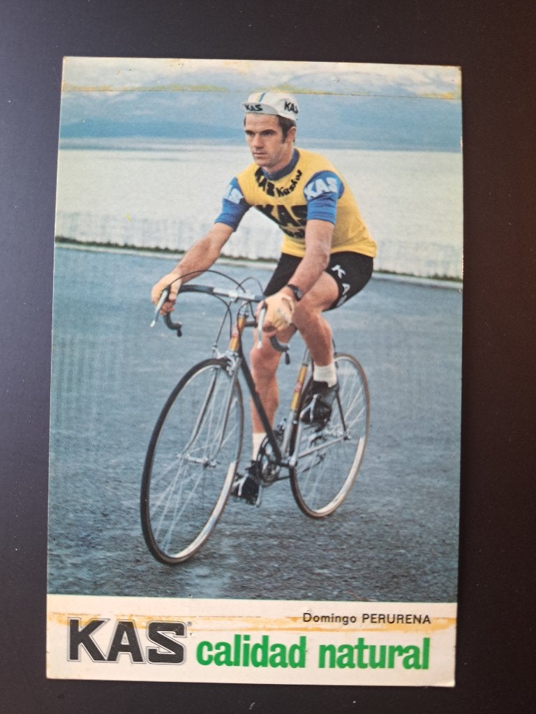 Photos cyclistes d'époque : équipe KAS (Perurena, ...), Collections, Enlèvement ou Envoi, Utilisé, Affiche, Image ou Autocollant