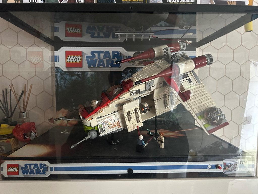7676 attack Gunship Vitrine de magasin originale, Star Wars, Lego, Ensemble complet, Enlèvement