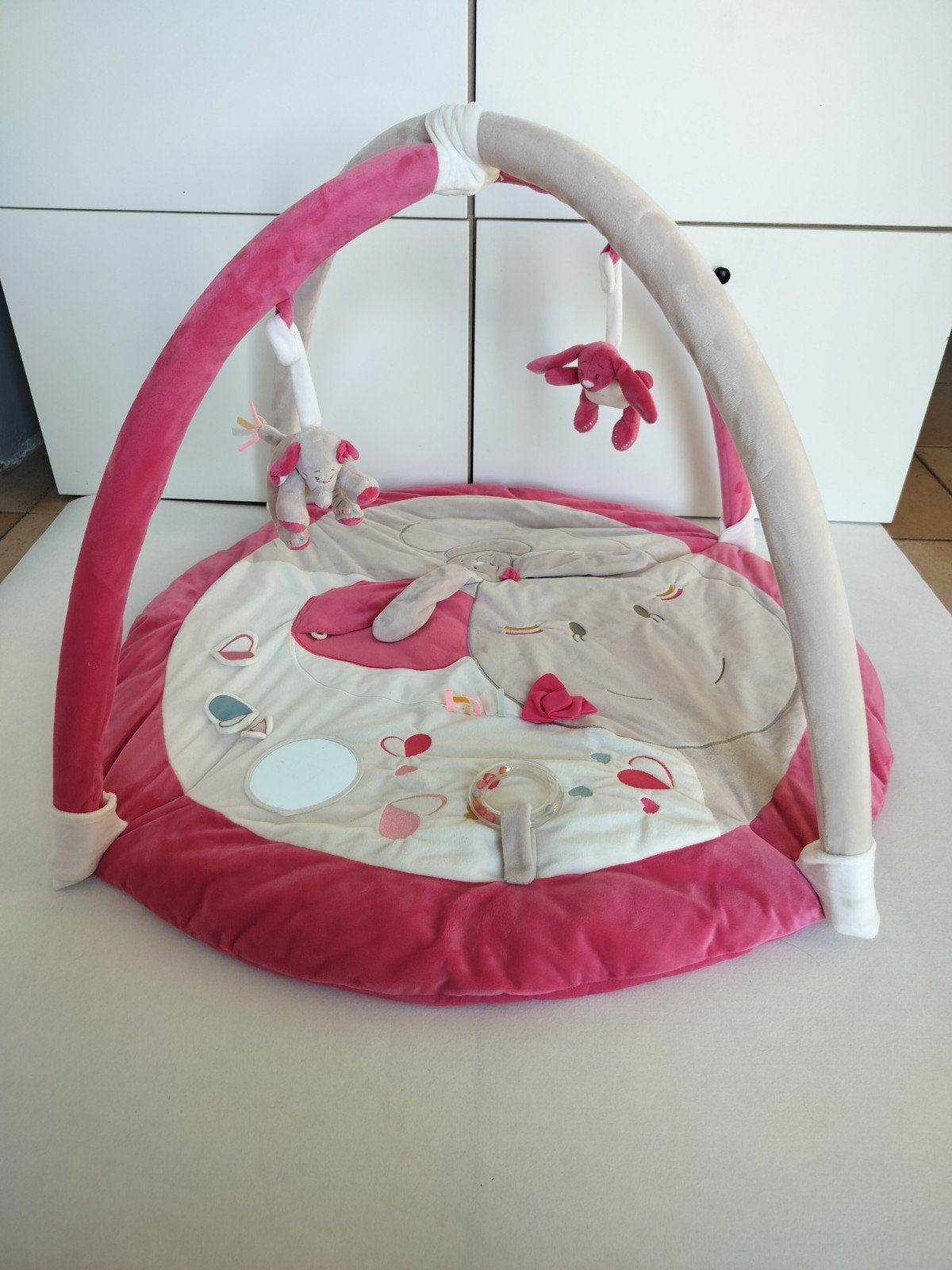 Tapis d'éveil cookies rose., Enfants & Bébés, Enlèvement, Utilisé