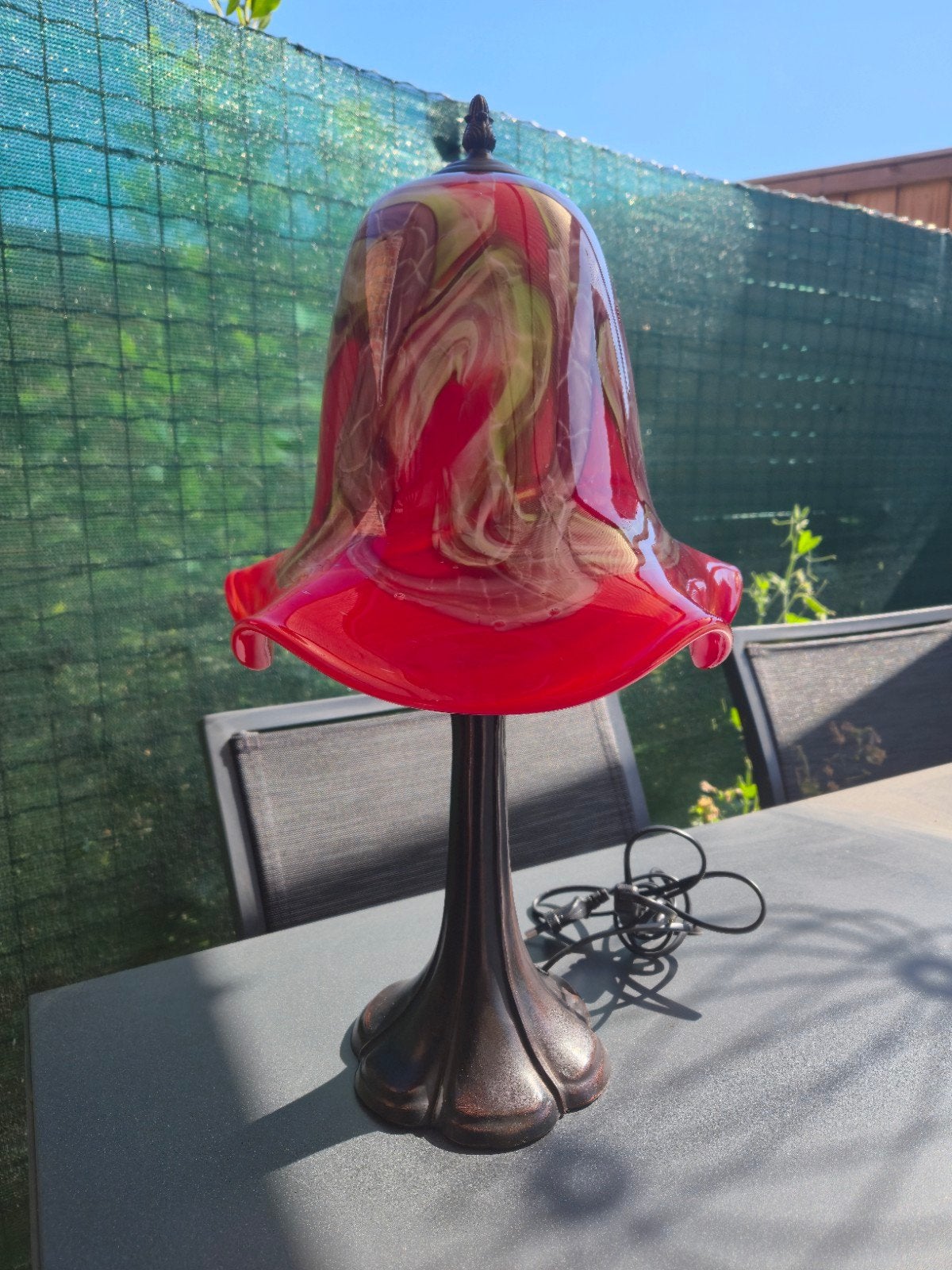 Grote imposante glaspasta murano lamp, Antiek en Kunst, Ophalen
