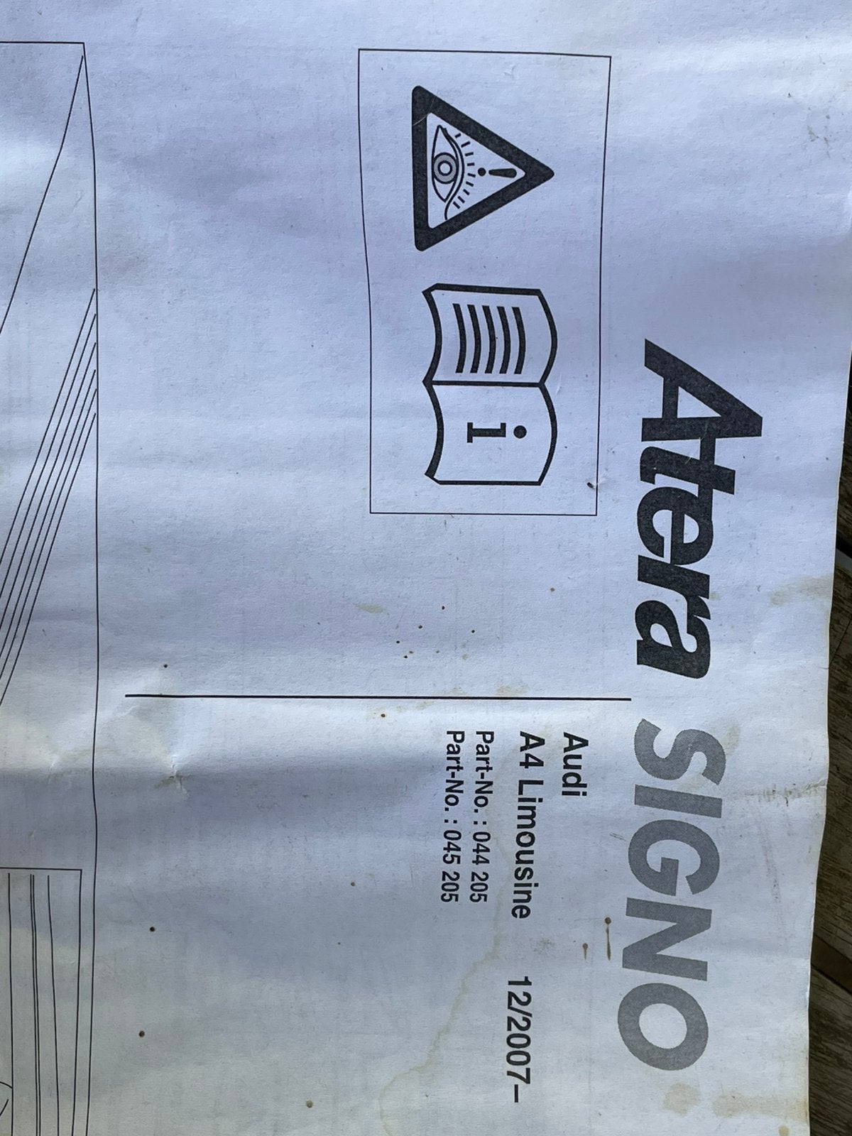 Dakdragers audi A4 model 2014, Auto diversen, Dakdragers, Ophalen, Zo goed als nieuw