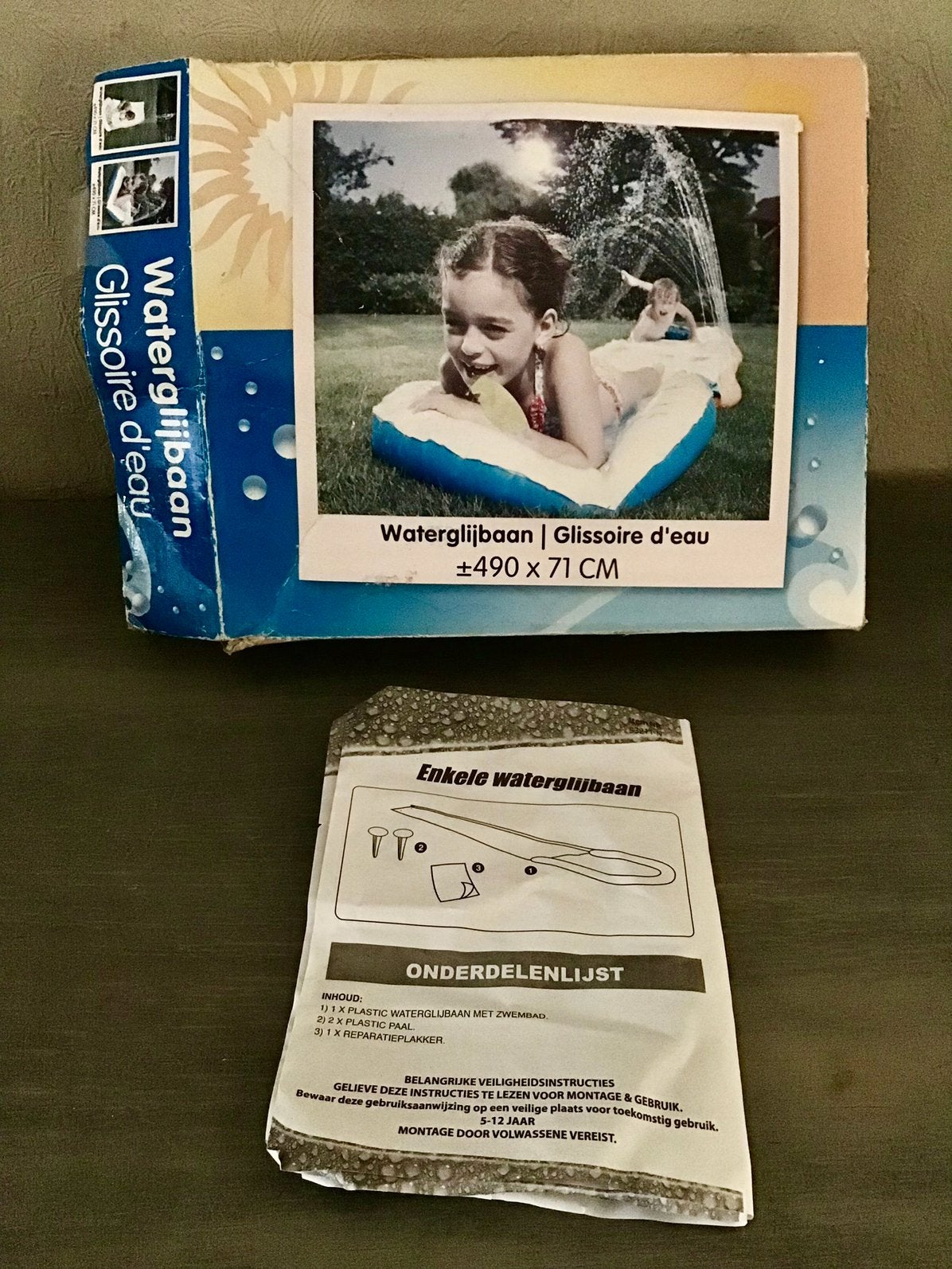 Waterglijbaan ,aquaplay, Ophalen, Zo goed als nieuw