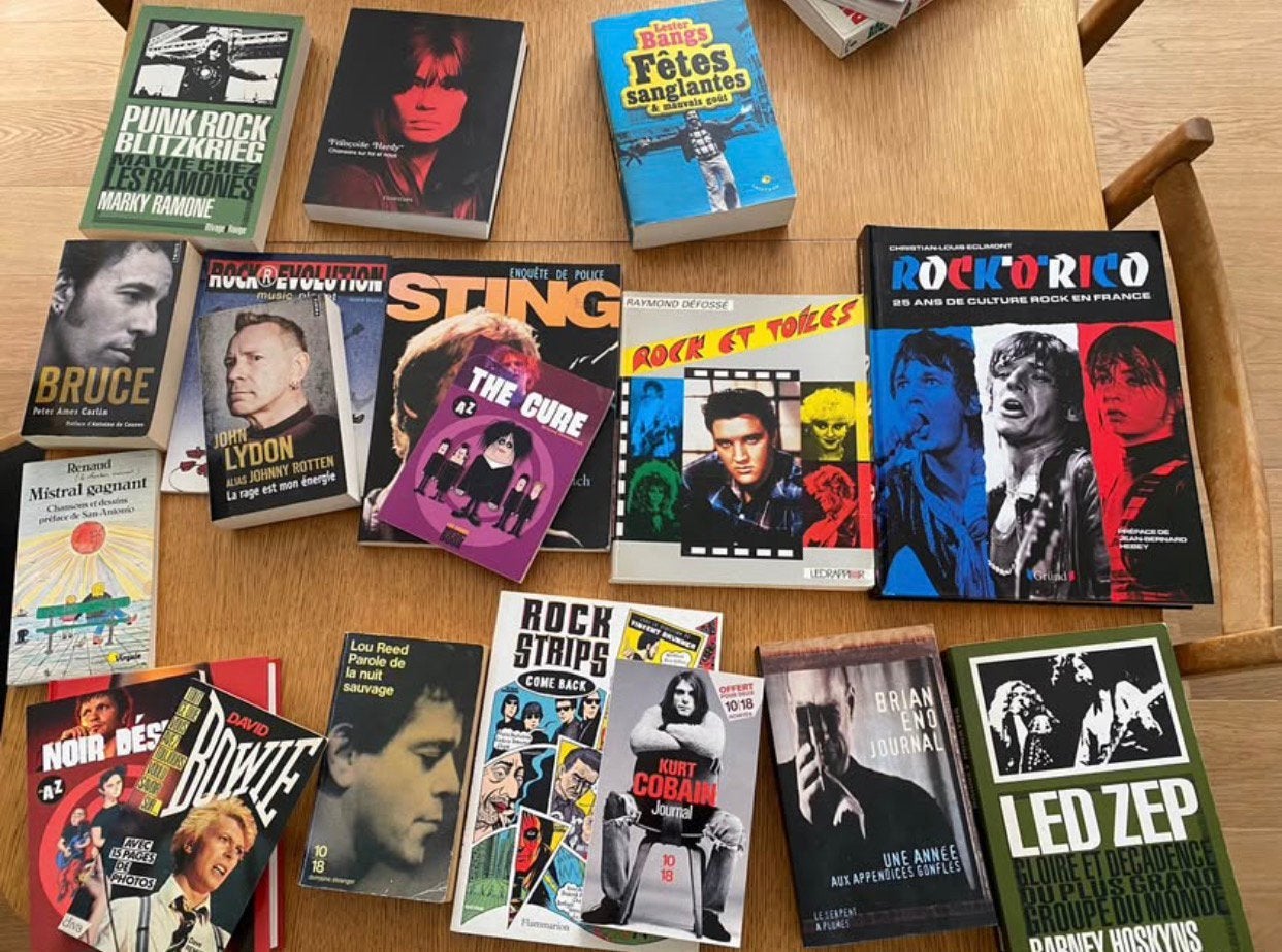 Lot de livres rock, punk etc, Boeken, Biografieën, Ophalen of Verzenden, Zo goed als nieuw