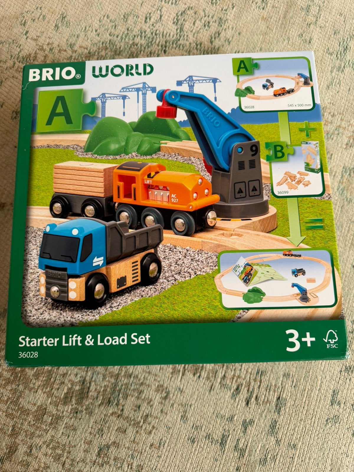 Brio world starter lift &load set, Ophalen of Verzenden, Zo goed als nieuw