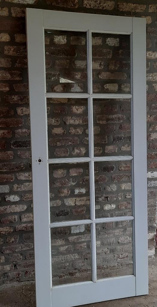Binnendeur met geslepen glas, Moins de 200 cm, Enlèvement, 80 à 100 cm, Verre