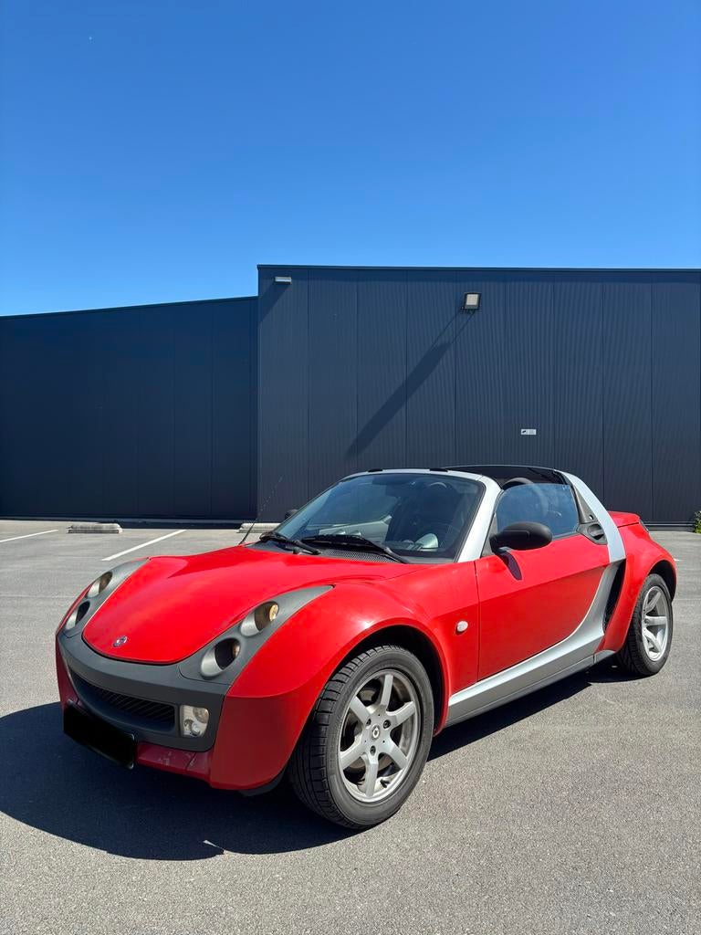 SMART ROADSTER 700cc TURBO 82pk AIRCO!, Autos, Smart, Rouge, Achat, Roadster, Noir