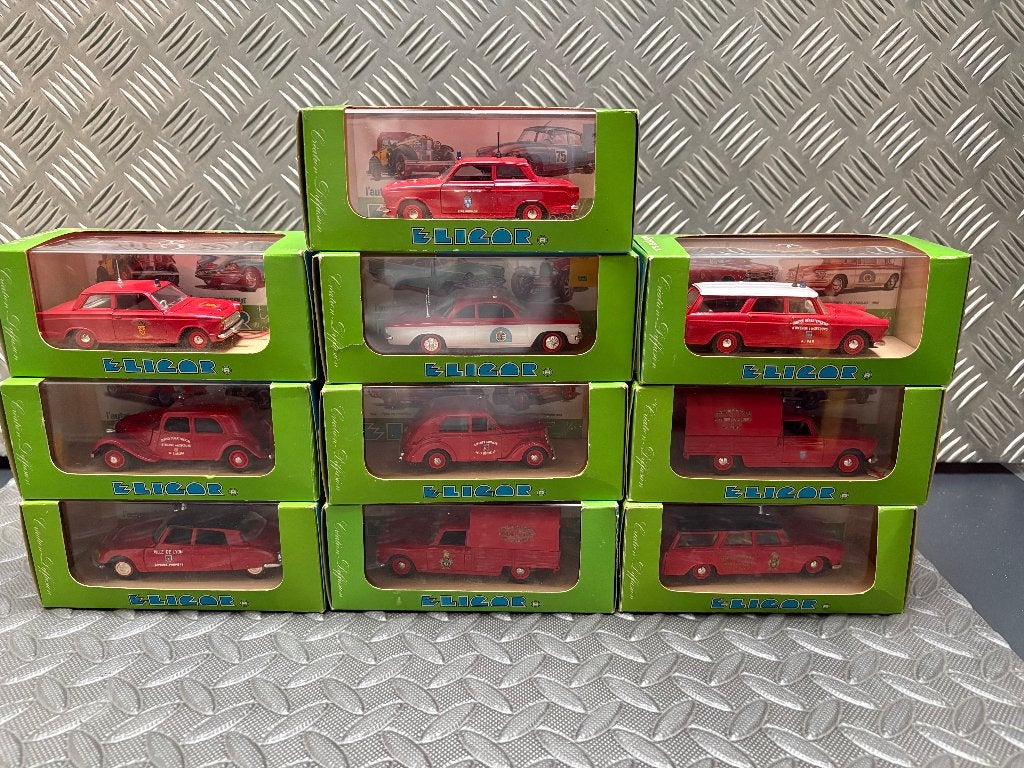 ELIGOR Véhicules pompiers LOT  1/43, Envoi, Neuf, Voiture, Autres marques